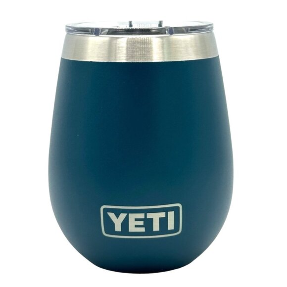 LASER ENGRAVED PERSONALIZATION YETI 10oz. WINE TUMBLER - AGAVE TEAL - Picture 1 of 2